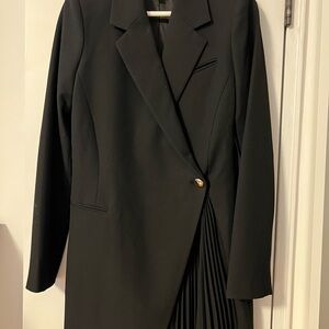 A.L.C. Black Thigh-Length blazer dress
